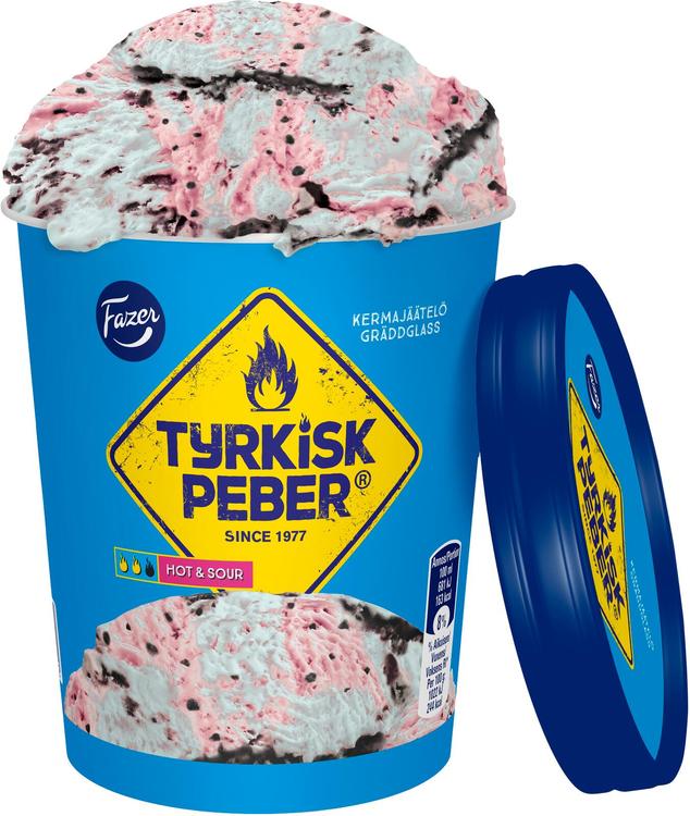 Fazer Tyrkisk Peber Hot&Sour kermajäätelö 320g/480ml