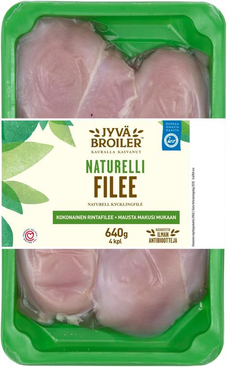 Jyväbroiler Broilerin Filee Naturelli 640g