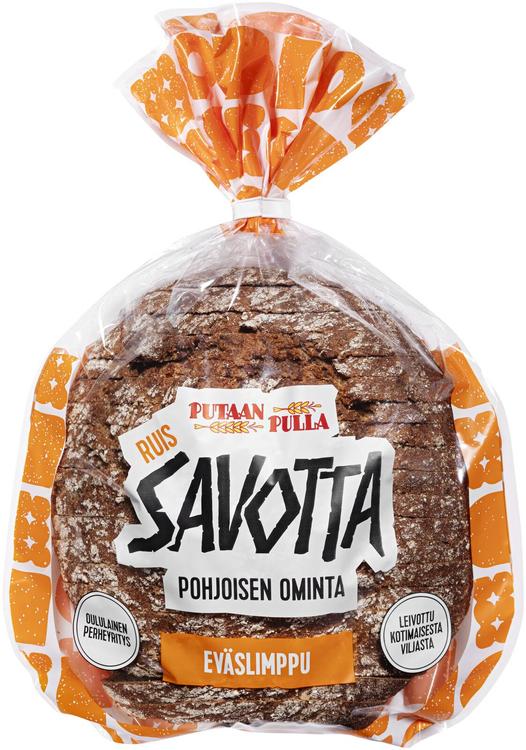 PutaanPulla Savotta Eväslimppu 420g viipaloitu ruislimppu