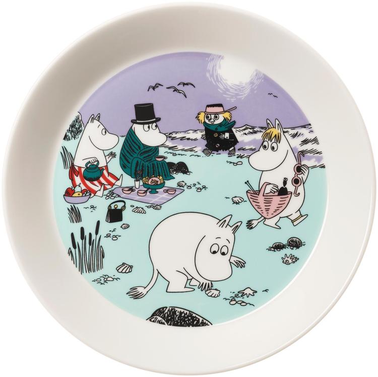 Moomin Arabia Muumi Rantaelämää lautanen 19cm