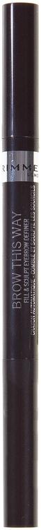 Rimmel Brow This Way Filler & Fixer -kulmakynä 004 Soft Black 0,4 g