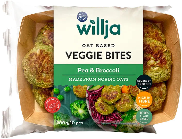 Fazer Willja Veggie Bites Pea & Broccoli 200g