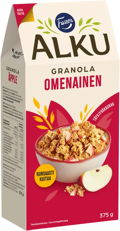 Fazer Alku Omenainen kauragranola 375 g
