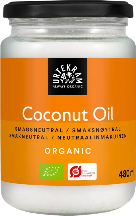 URTEKRAM Luomu Neutraalinmakuinen Kookosöljy 480ml