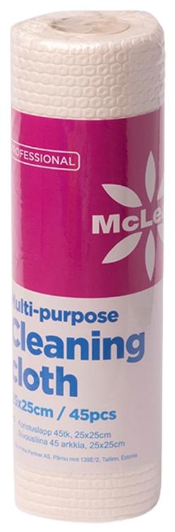 McLean puhdistusliina rullalla 25x25cm 45kpl