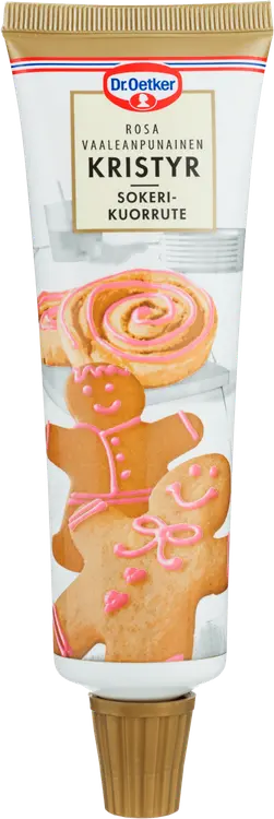 Dr. Oetker Vaaleanpunainen sokerikuorrute 125 g