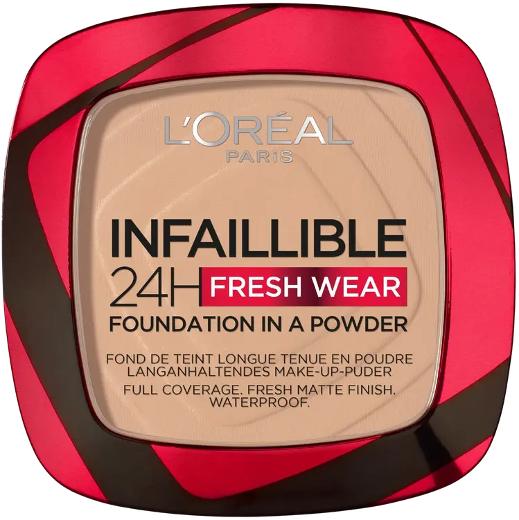 L'Oréal Paris Infaillible 24h Fresh Wear 130 True Beige meikkipuuteri 9 g