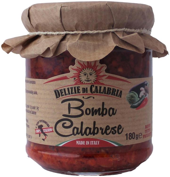 Delizie di Calabria Bomba Calabrese mausteinen kasvissose auringonkukkaöljyssä 180g