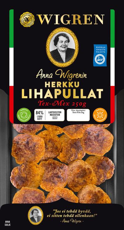 Wigren Herkku Lihapullat Tex-Mex 250g