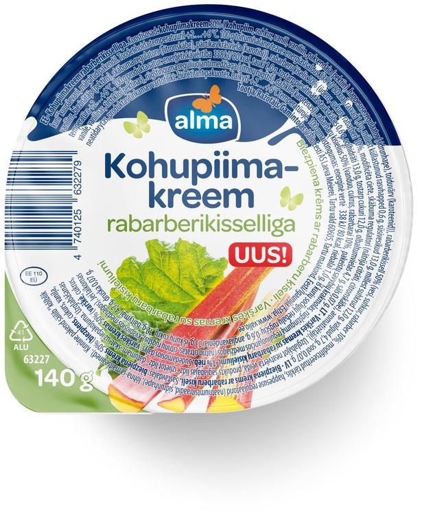 Alma kohupiimakreem rabarberikisselliga 140g