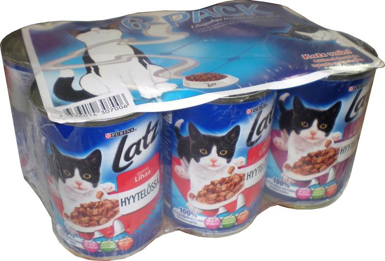 Latz 6x400g 6-pack Sekalajitelma Hyytelössä lajitelma 4 varianttia kissanruoka