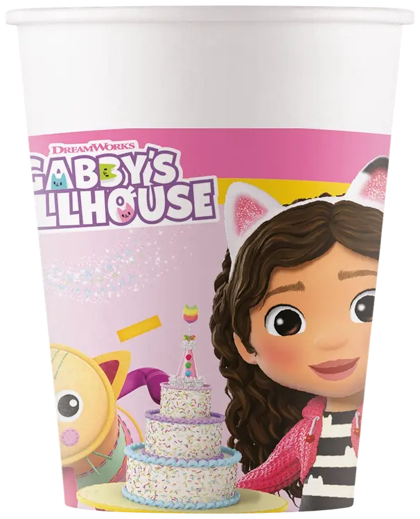 Decorata paperikuppi Gabby's Dollhouse FSC 200ml