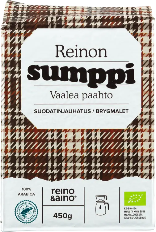 Reino&Aino Reinon Sumppi kahvi vaalea suodatinjauhatus 450g luomu RFA