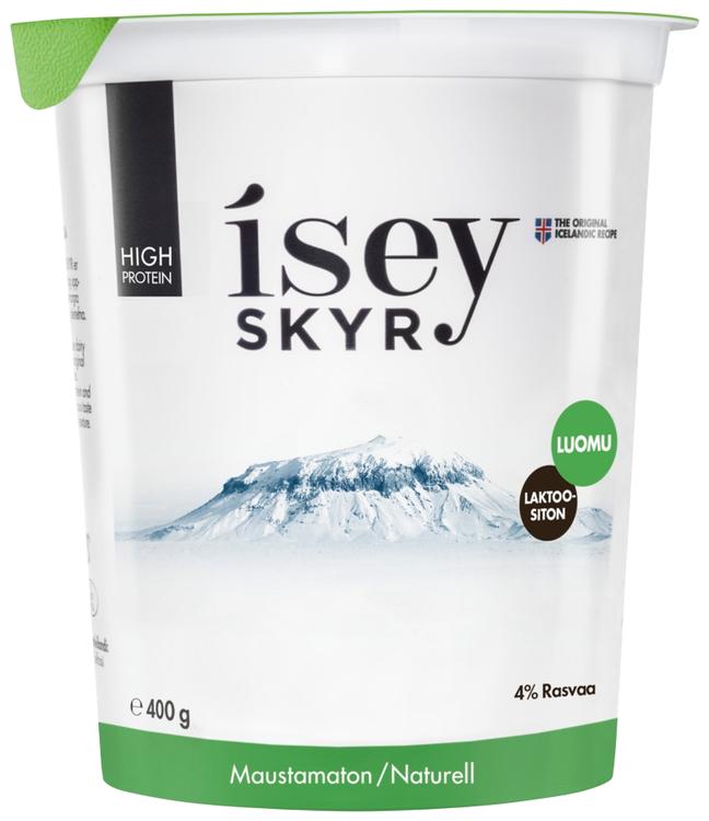 Isey Skyr Maustamaton Luomu laktoositon maitovalmiste 400g