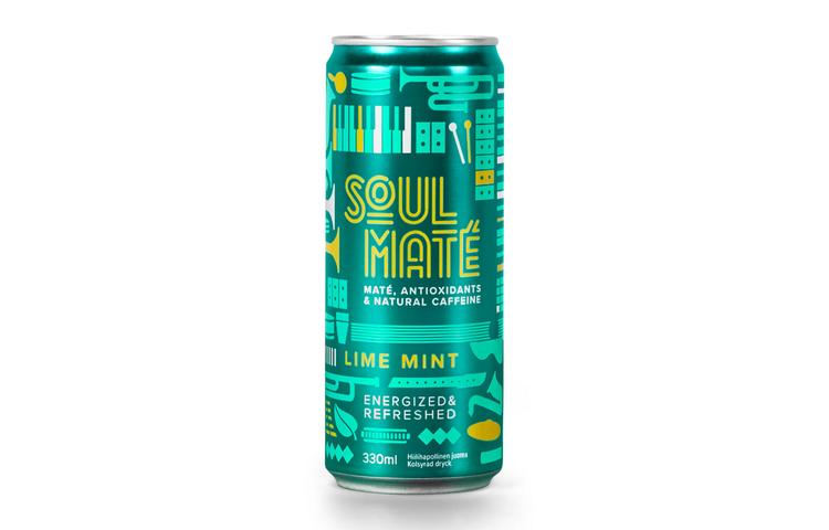 Soul Maté Lime Mint hiilihapollinen matéjuoma 0,33 l