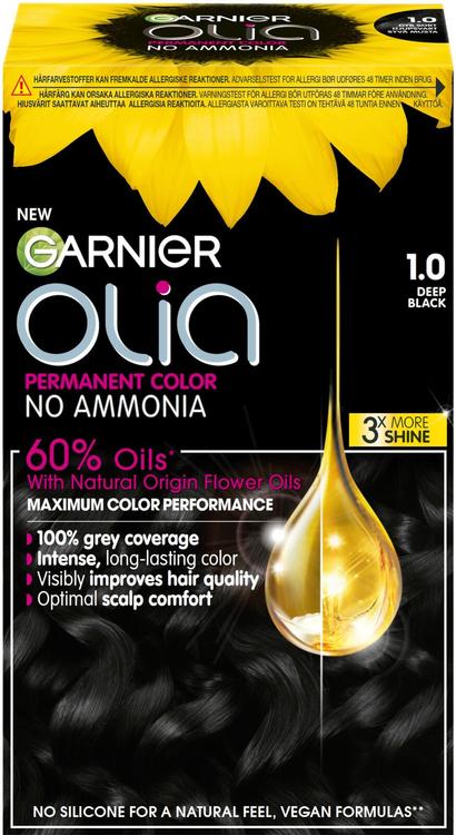 Garnier Olia 1.0 Night Black kestoväri 174ml