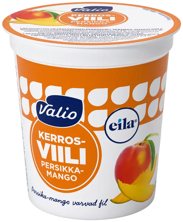 Valio kerrosviili 1 % 200 g persikka-mango laktoositon