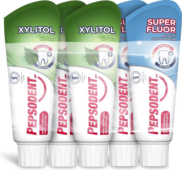 Pepsodent Hammastahna 75ml 5-pack