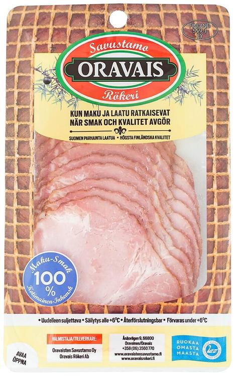 Oravais Savustettu porsaan niska, viipaleet 170g