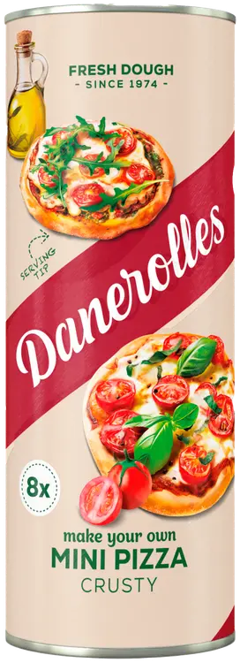 Danerolles 8 paistovalmista pizzataikinaa 330g