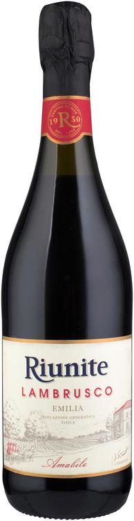 Riunite Lambrusco Emilia Vino Frizzante Amabile KGT poolvahuvein 7,5%vol 750 ml