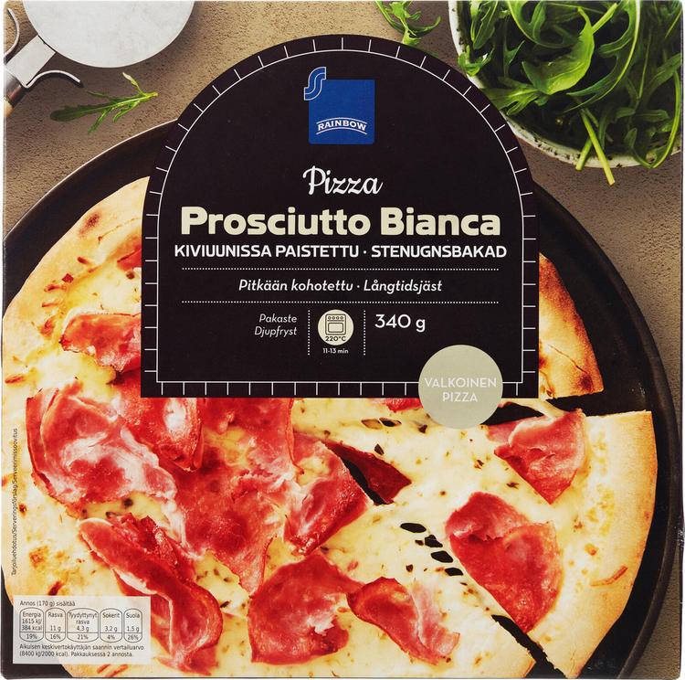 Rainbow Pizza Prosciutto Bianca pakaste 340g
