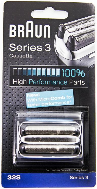 Braun 32S Silver Cassette terä ja teräverkko