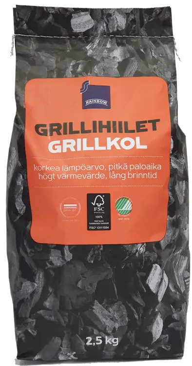 Rainbow grillihiili 2,5 kg