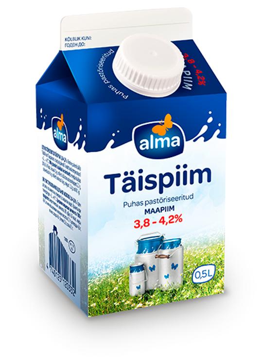 Alma täispiim 3,8-4,2% 0,5l