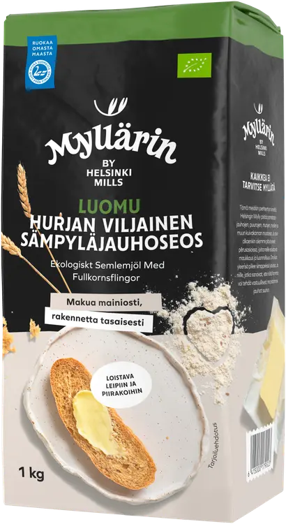 Myllärin Luomu Hurjan Viljainen Sämpyläjauho 1 kg