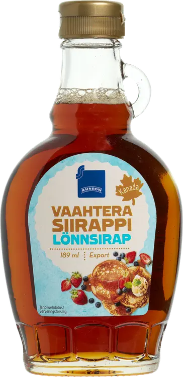Rainbow vaahterasiirappi 189 ml