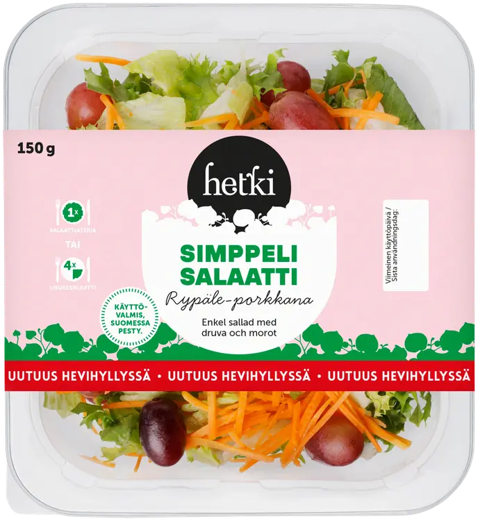 Fresh Hetki Simppeli salaatti rypäle-porkkana 150 g
