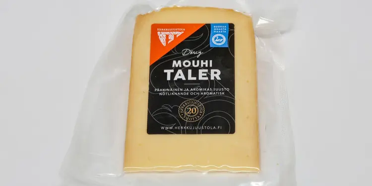 Herkkujuustola MouhiTaler, voimakas, kypsytetty, kittikuorinen pala 150g