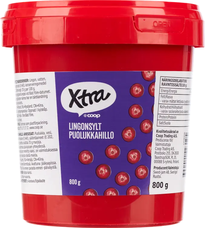 Xtra puolukkahillo 800 g