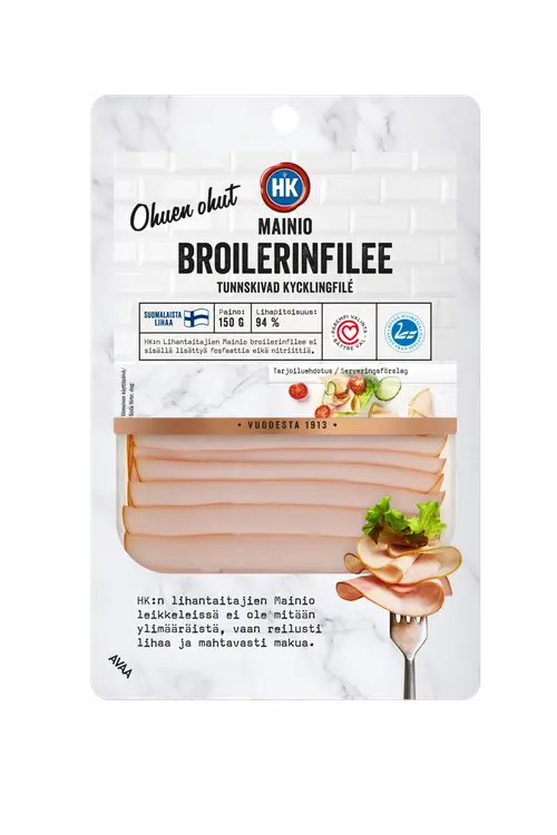 HK Ohuen ohut Mainio broilerinfilee 150 g