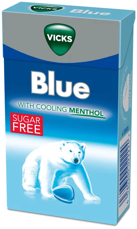 Vicks Blue sokeriton kurkkupastilli 40g