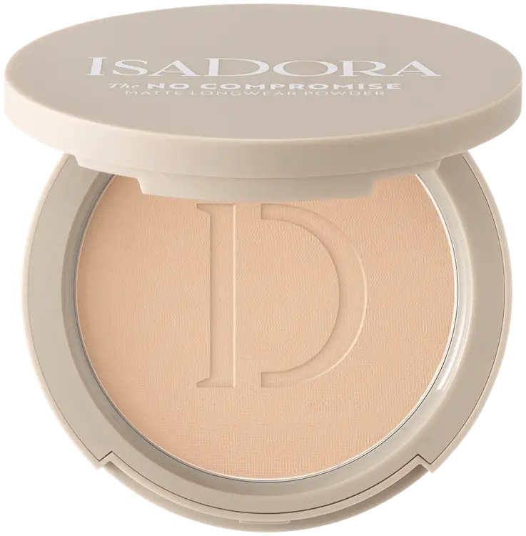 Isadora The No Compromise Matte Longwear Powder puuteri 65 Neutral Beige 7 g