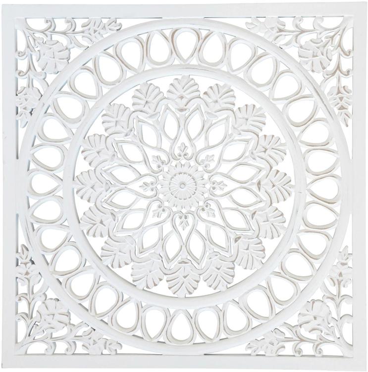 Ornamentti taulu 40x40 cm valkoinen