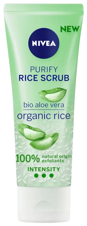 NIVEA 75ml Purify Rice Scrub -kuorintavoide sekaiholle
