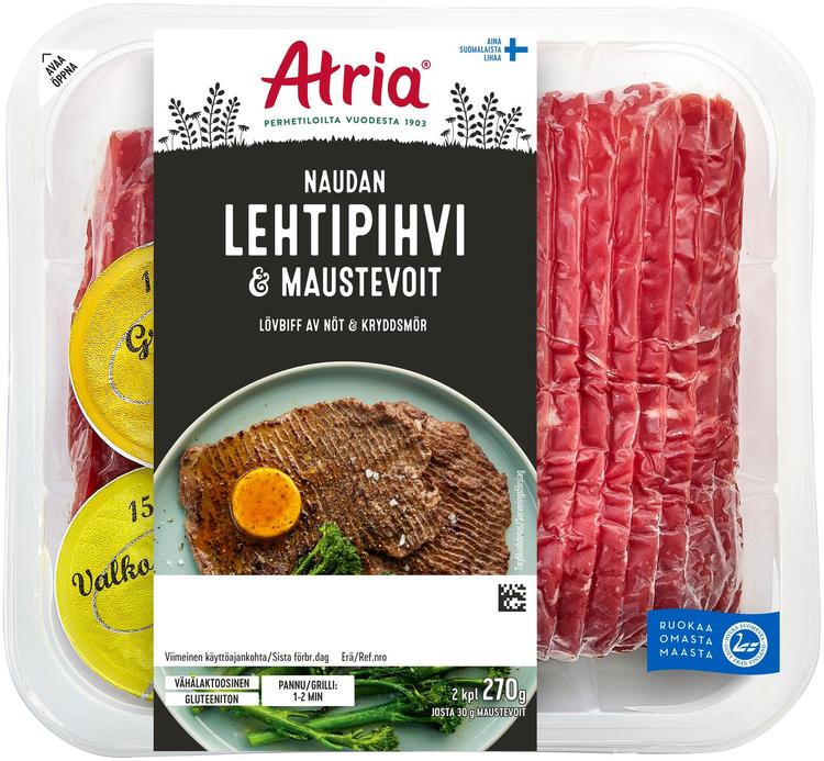 Atria Naudan Lehtipihvi ja maustevoit 270g