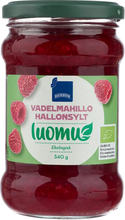 Rainbow vadelmahillo luomu 340 g
