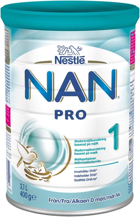 Nestlé Nan 400g Pro 1 maitopohjainen äidinmaidonkorvike
