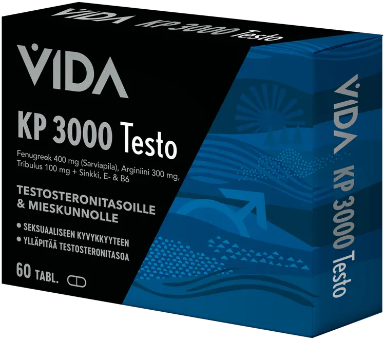 Vida KP 3000 Testo ravintolisä 60 tabl