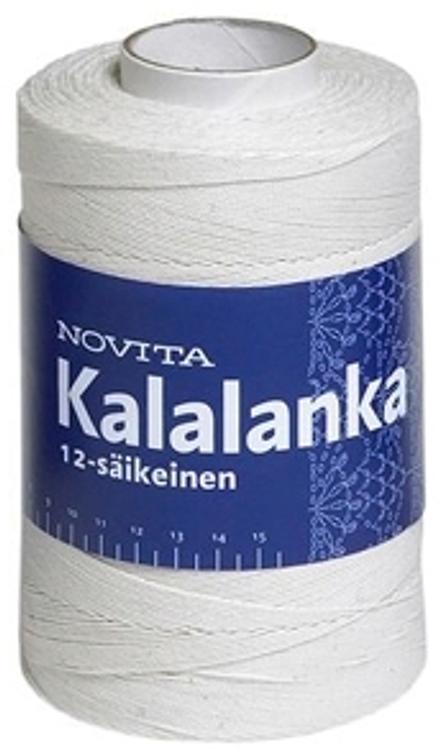 Novita Kalalanka 12-säikeinen 500g luonnonvalkoinen 010