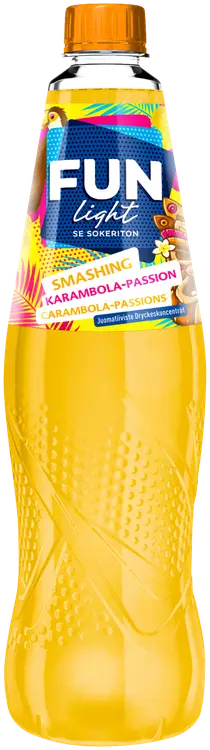 FUN Light karambolan ja passiohedelmän makuinen juomatiiviste 0,5l 1+7