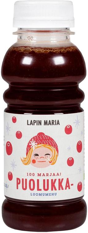 Lapin Maria puolukkamehu LUOMU 250 ml