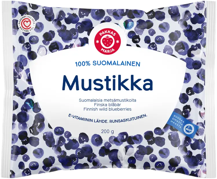 Pakkasmarja  100 % suomalainen mustikka 200g