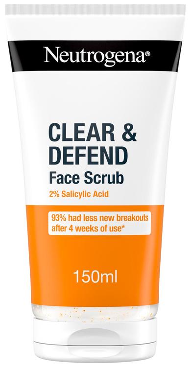 Neutrogena Clear & Defend Facial Scrub kuorintavoide 150 ml