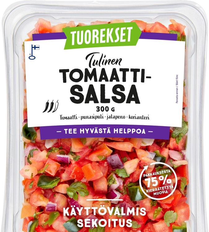 Tuorekset Tulinen tomaattisalsa 300 g