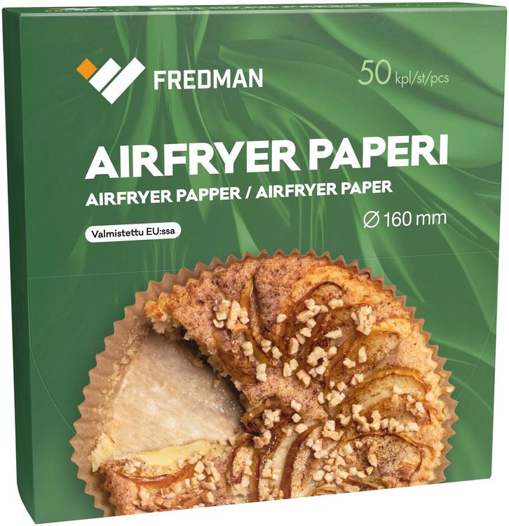 Fredman airfryer paperi 160mm 50kpl